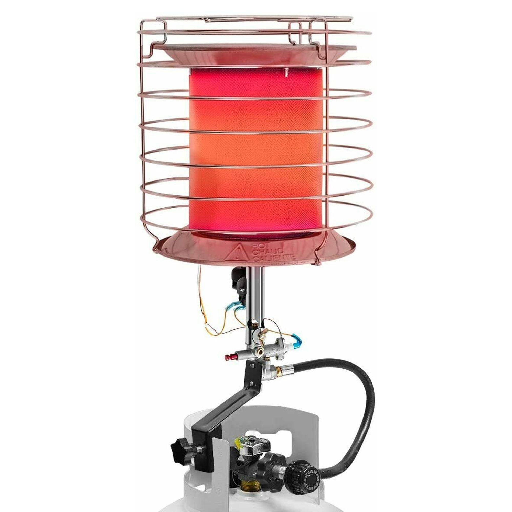 Avenger, 360-Degree Infrared Tank Top LP Heater - 42000 B, Heat Type Radiant, Heat Output 42000 Btu/hour, Model# FBDTP360